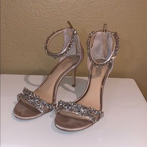 Jewel Badgley Mischka Caroline Embellished Heels